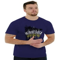 Minnesota nevolje u obliku državnog oblika MN Muška grafička majica Tees Brisco Marke 5x