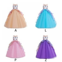 Jednorna haljina za djevojčice Jedinstveni kostim Pageant Princess party Rođendan Long Maxi haljina