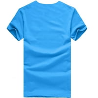 Jsaierl Muške grafičke majice Ljetna 3D štampačka majica vježba kratkih rukava Top i visoke majice za