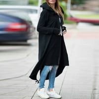 Strungten ženska modna jakna s kapuljačom dugih rukava s dugim rukavima sa džepom