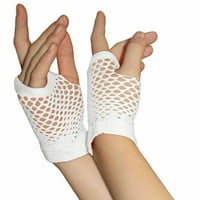 Heiheiup Hen Night Nosite djevojke rukavice rukavice kratka mreža 80-ih stranačke dame u stilu rukavice
