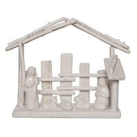 Savremeni dom Život 12 Bijela božićna stolna stolna figurica