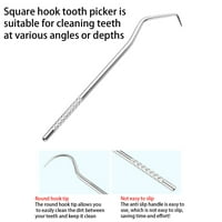 Kiplyki set Kit za čačkalice od nehrđajućeg čelika, vrhunski alati za čišćenje zuba, set zuba za višekratnu