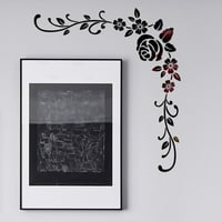 3D ogledalo cvijeće prenosive zidne naljepnice Art akrilni zidni ukras ukras