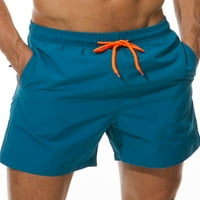 Jusddie Muška kupaći kostim SOLD Color Beach Pants Pokretanje ploča za pokretanje, elastični struk Muški