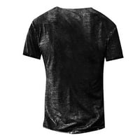 Muška majica Majica Grafički tekst Crni Vojni zeleni bazen Tamno siva 3D štamparija ulična ležerna majica s kratkim rukavima Odjeća za tiskanu odjeću Basic