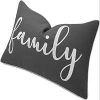 Obiteljski osjećaji izvezeni ukrasni poklopac jastuka za bacanje naglaska - za kauč na razvlačenje