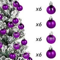 Božićno drvsko obris Dekoracije Ball Ornament Bright ShantOron Vučenje pogodnog za Garland TABLETOP