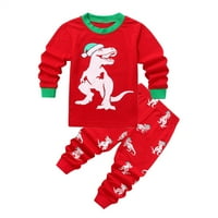 Dječaci pidžama za dječje djevojke Božićni Santa Xmas pidžamas Set modne manilo za spavanje dječje odjeće