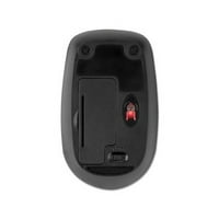 Pro Fit Wireless Mobile Mouse 2. GHZ frekvencijski FT bežični raspon, lijeva desna ruka, crna