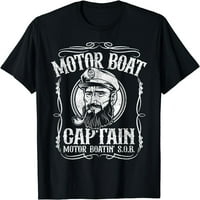 Kapetan motornog broda Smiješan ponton Majica na motornom botin jezeru