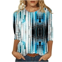 Ženska modna košulja na modu HENS H Ugrađena u majici Dame Vrhovi i bluze rukavice rukave okrugli vrat