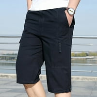 Muški jogger duksetni modni patent zatvarač na otvorenom džepne kratke hlače Sportske kombinezone casual