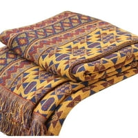 PhoneOaap čisti pamuk tkani boemski pokrivač kauč za kauču prekrivači pletena pokrivačica d