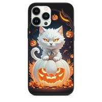 Noć vještica bijela sablasna mačka i bundeve za dizajn telefona za iPhone XS XR SE PRO MA MINI NAPOMENA