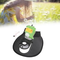 Sunčani šešir ugrađen u ventilatoru za ventilatore Podesiva brzina USB punjenje Ležerne prilike Lagani prijenosni prijemnik Mini ventilator za djecu Odrasli na plaži Crni dinosaurus