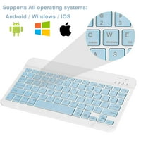 U lagana tastatura i miš sa pozadinom RGB svjetla, višestruki tanka punjiva tastatura Bluetooth 5. i