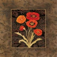 Damask poppies Poster Print od Paul Brent