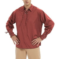 Casual Muns majice Muške modne ležerne jednostavne plus veličine Solid Boja remenica na kaiševi top