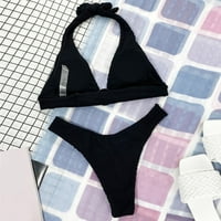 Baikini kupaći kostimi za žene za žene za žene ženska bowkont prednja bikini set Tummy Control High