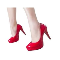 Welliumiy Womens Stiletto potpetice na petu pumpe napetane cipele cipele cipele cipele cipele za cipele