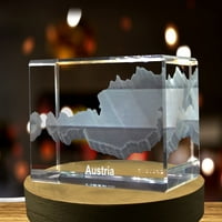 Austrija 3D ugravirani kristal 3D ugravirani kristal čuva poklon dekor kolekcionarski suvenir