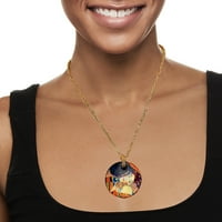 Ross-Simons italijanski Kiss Murano Glass multi-strand ogrlica sa 18kt zlatom preko sterlinga za žene,