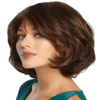 Follure Pro Beauty Tools WIG kosa smeđa modna sintetička vlakna prirodna kovrčava perika s kratka ženska