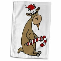 3drose smiješno slatka koza u Santa Hat božićni crtani crtani - ručnik, by