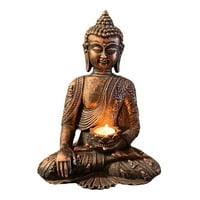 Resin Meditirajući Buda tealight držač svijeća za kolekcionar D