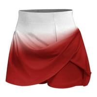 Ženski atletski tenis Skorts Ugrađene kratke hlače Golf aktivne suknje visoki struk sportski tekući