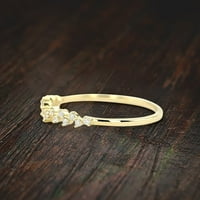 Pola vječnosti Moissite Diamond Wedding Band Angažman prsten za vjenčanje