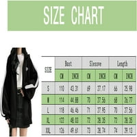 Dabuliu Zip up hoodie Žene Ležerne prilike za prevelike dukseve Y2K Streetwear Baggy dukseri Meka jakna