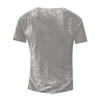 Corashan grafički majica Muška majica Grafički tekst 3D Štampanje Street Casual Chort rukav dugme dolje