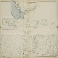 Puzzle- - Karta okruga Brooklyn Suftolk, V. 2, ploča sa dvostrukom stranice Br. Karta ograničena hladnim izvorima