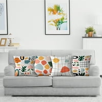 Dekorativni jastuk za bacanje Sažetak ART dekor jastučnice Pakola, šareni kvadratni kauč na listu za