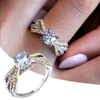 Frehsky Prstenovi osobi Party Sliver Ring Europska i američka modna prstena za angažman za princeze