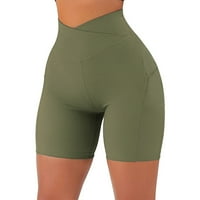 Žene vježbajte joga kratke hlače SOLISKE PRINT kompresijske kratke hlače AG S