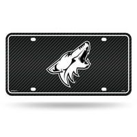 Arizona NHL Coyotes Carbon Fiber Dizajn Metalna registarska ploča Auto oznaka