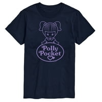 Polly džep - Logo i lutka - Muška grafička majica kratkih rukava