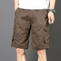 Muški klasični teret Stretch kratka boja više džepa lagani planinarski ribolov teretni kratke hlače
