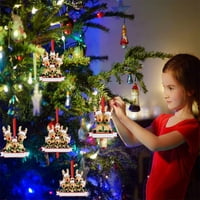 Personalizirani jeleni božićni ukrasi, DIY božićna drveća Viseće ukrase za poklon