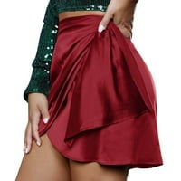 Ski suknje Žene Modni Ležerni čvrsti viski struk Slim patent sa zatvaračem Kratka suknja