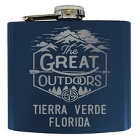 Tierra Verde Florida Laser ugravirano Istražite otvoreni suvenir oz nehrđajući čelik ozljeznica