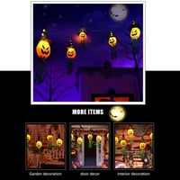 Halloween Dekoracije, 9,8ft baterija LED Halloween bundeve gudačke svjetlo, zastrašujuće viseće osvijetljene