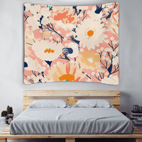 Cvjetni tiskani tapiseti za tainte od poliestera tapiserije za zid, veličine