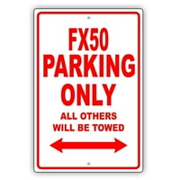 F Parking samo svi ostali bit će vučeni smiješna furativna garaža Aluminijumski znak 8 x12 ploča