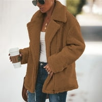 Ženska zimska kaputa odjeća, ženska jesenja i zimska modni džep sa patentnim zatvaračem, dugih rukava
