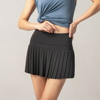 Akiihool suknje za žene plus veličine ženski casual visoki struk satenski rastezljivi zipper klub mini