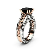Pgeraug pokloni za žene modna odvajanje boja ružičasto zlato vjenčani angažman cvjetni prsten modni